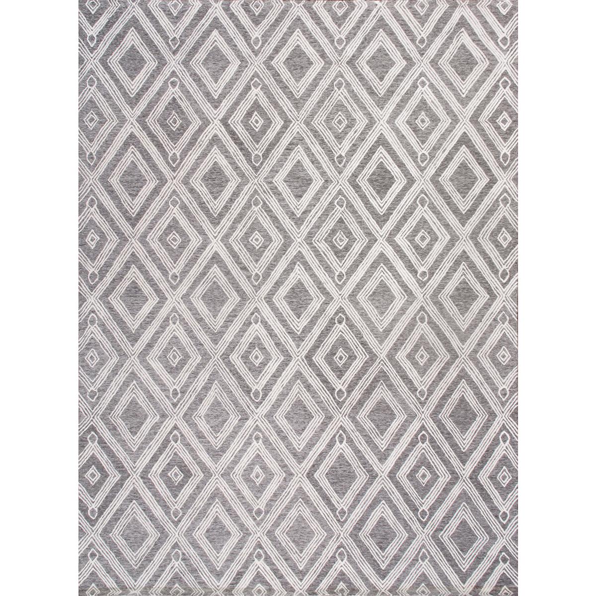 Modern Hand-Tufted Bamboo Silk & Wool Area Rug