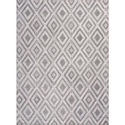 Modern Hand-Tufted Bamboo Silk & Wool Area Rug