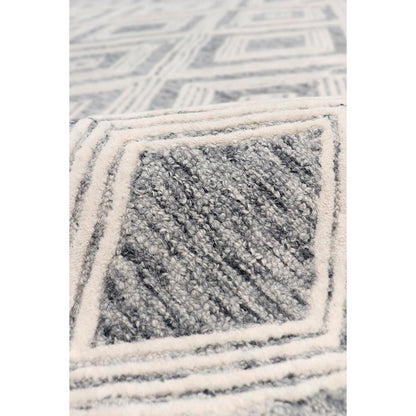 Modern Hand-Tufted Bamboo Silk & Wool Area Rug