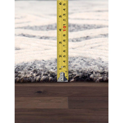 Modern Hand-Tufted Bamboo Silk & Wool Area Rug