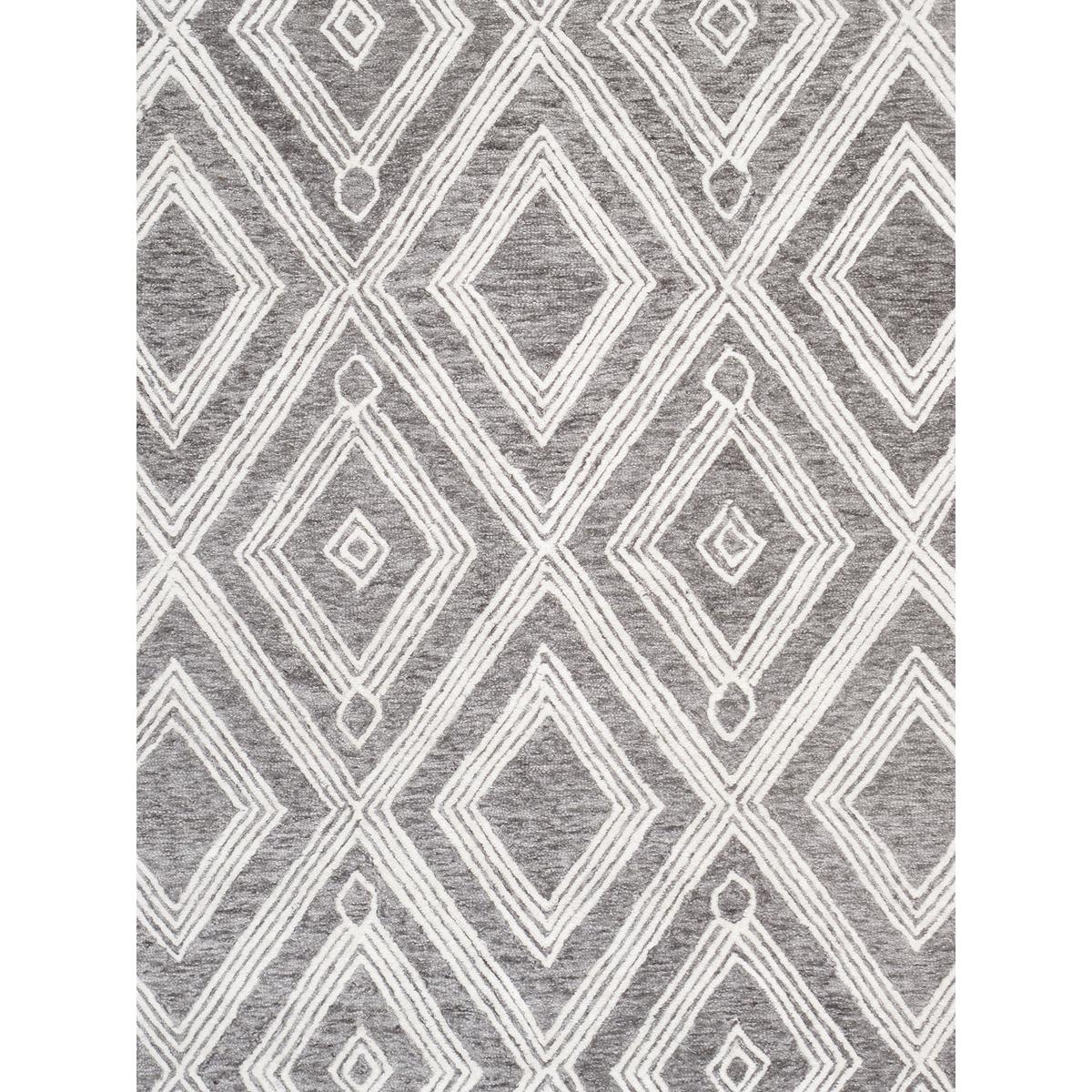 Modern Hand-Tufted Bamboo Silk & Wool Area Rug