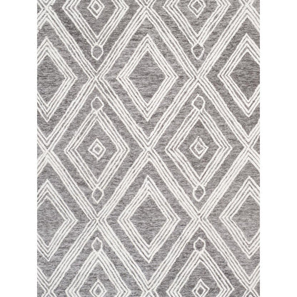 Modern Hand-Tufted Bamboo Silk & Wool Area Rug
