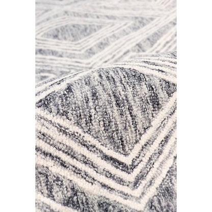 Modern Hand-Tufted Bamboo Silk & Wool Area Rug