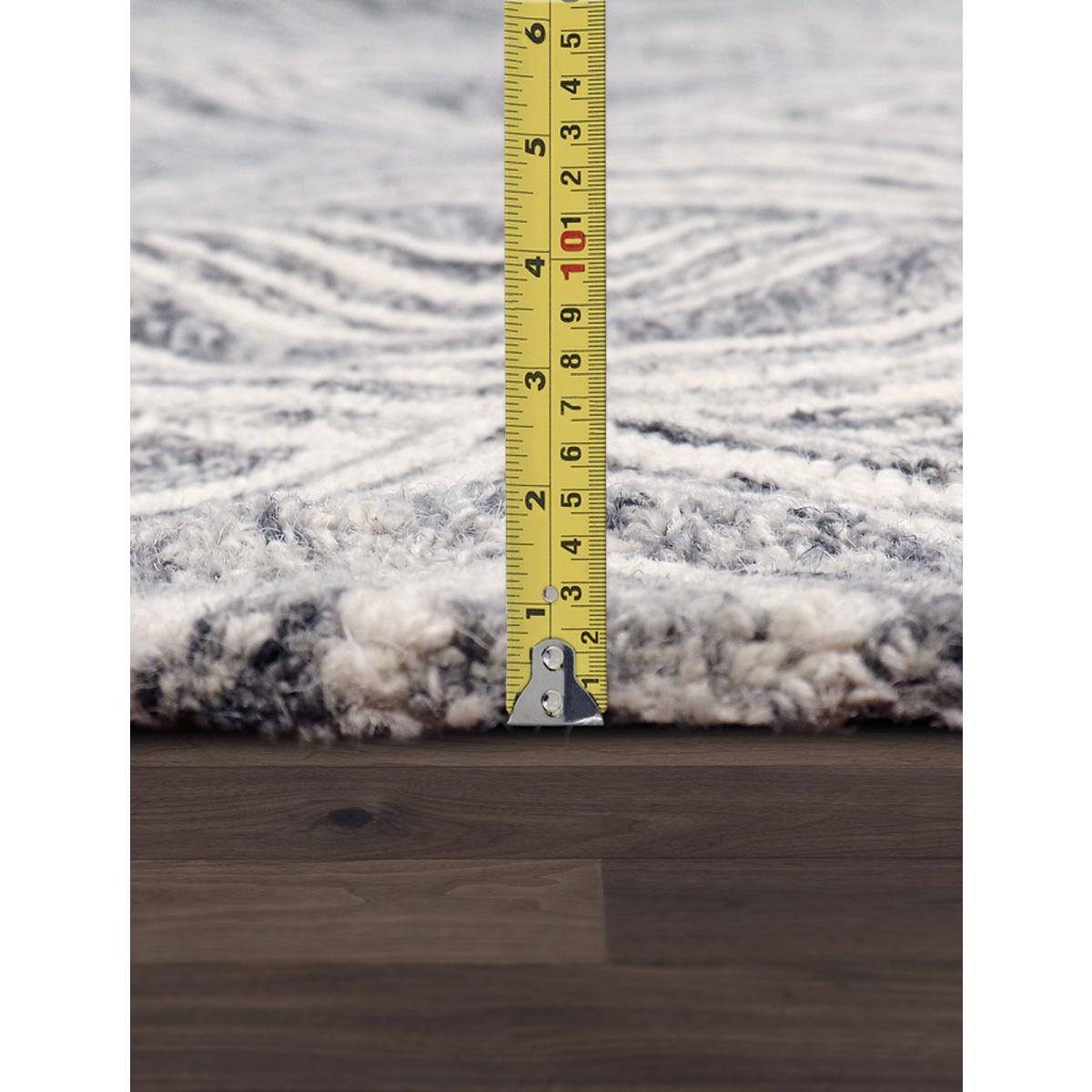 Modern Hand-Tufted Bamboo Silk & Wool Area Rug