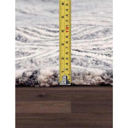 Modern Hand-Tufted Bamboo Silk & Wool Area Rug