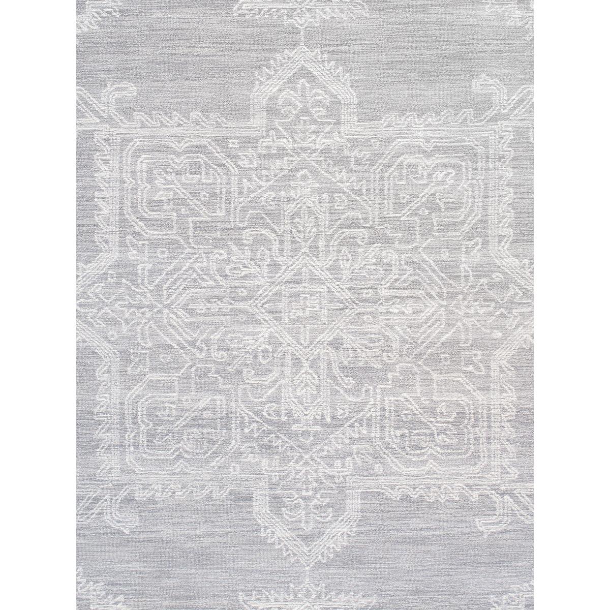 Modern Hand-Tufted Bamboo Silk & Wool Area Rug