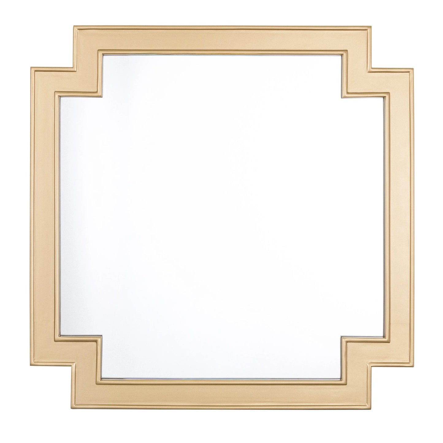 Ephrya Geometric Gold Wall Mirror