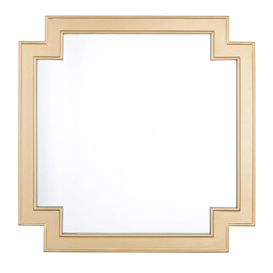 Ephrya Geometric Gold Wall Mirror