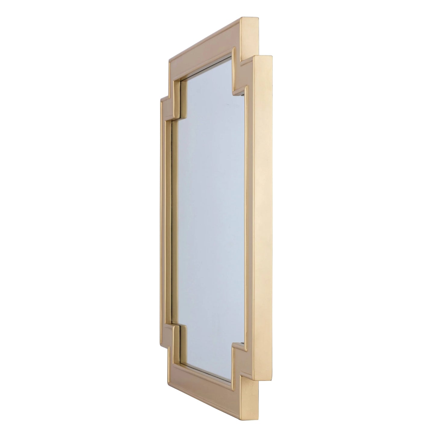 Ephrya Geometric Gold Wall Mirror