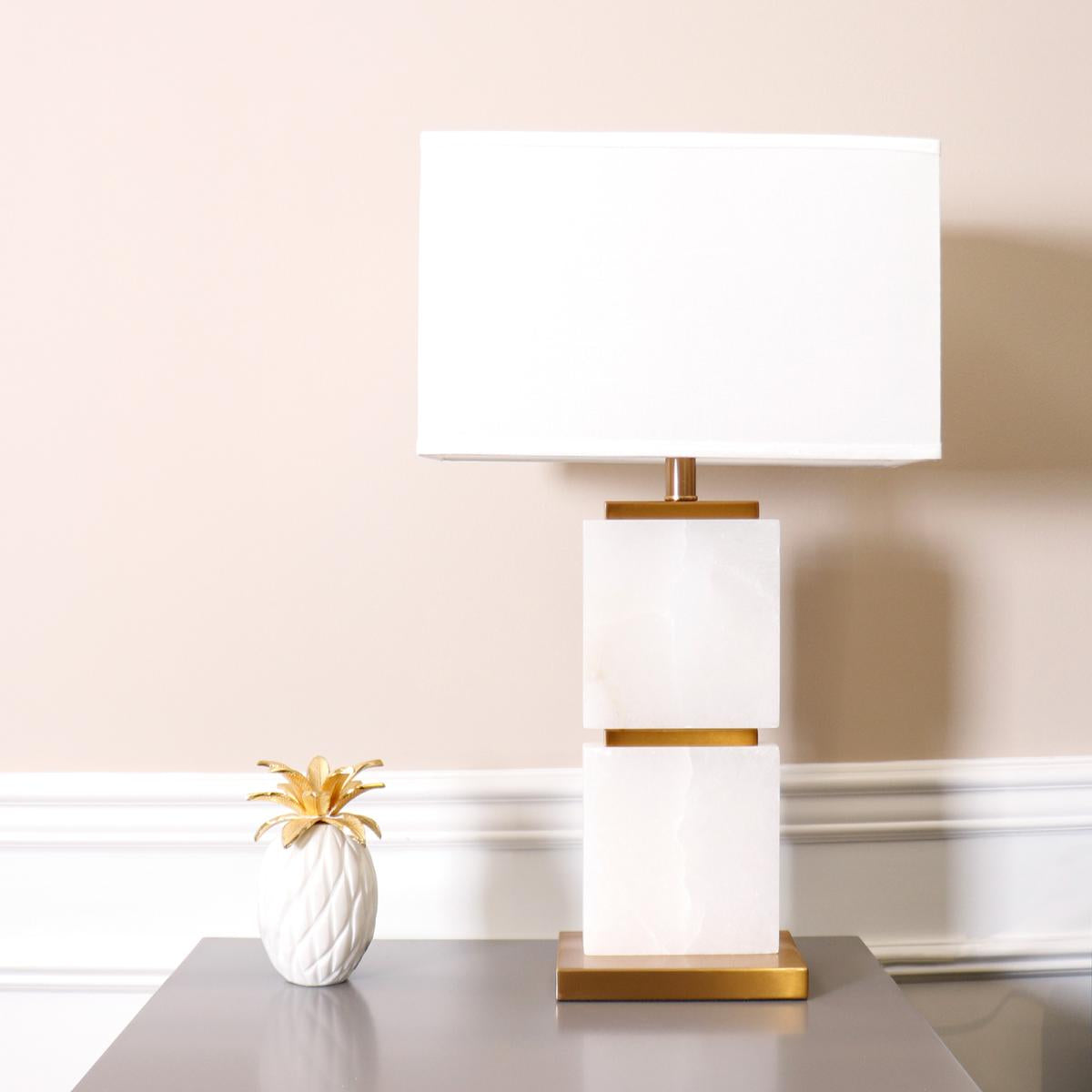 Imperial Metal & Marble Table Lamp