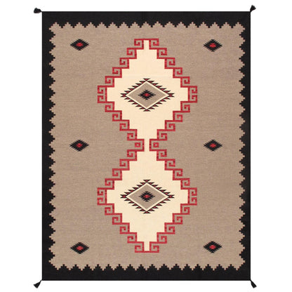 Tuscany Reversible Wool Mocha/Ivory Area Rug