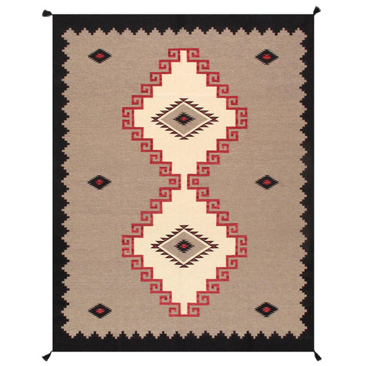 Tuscany Reversible Wool Mocha/Ivory Area Rug