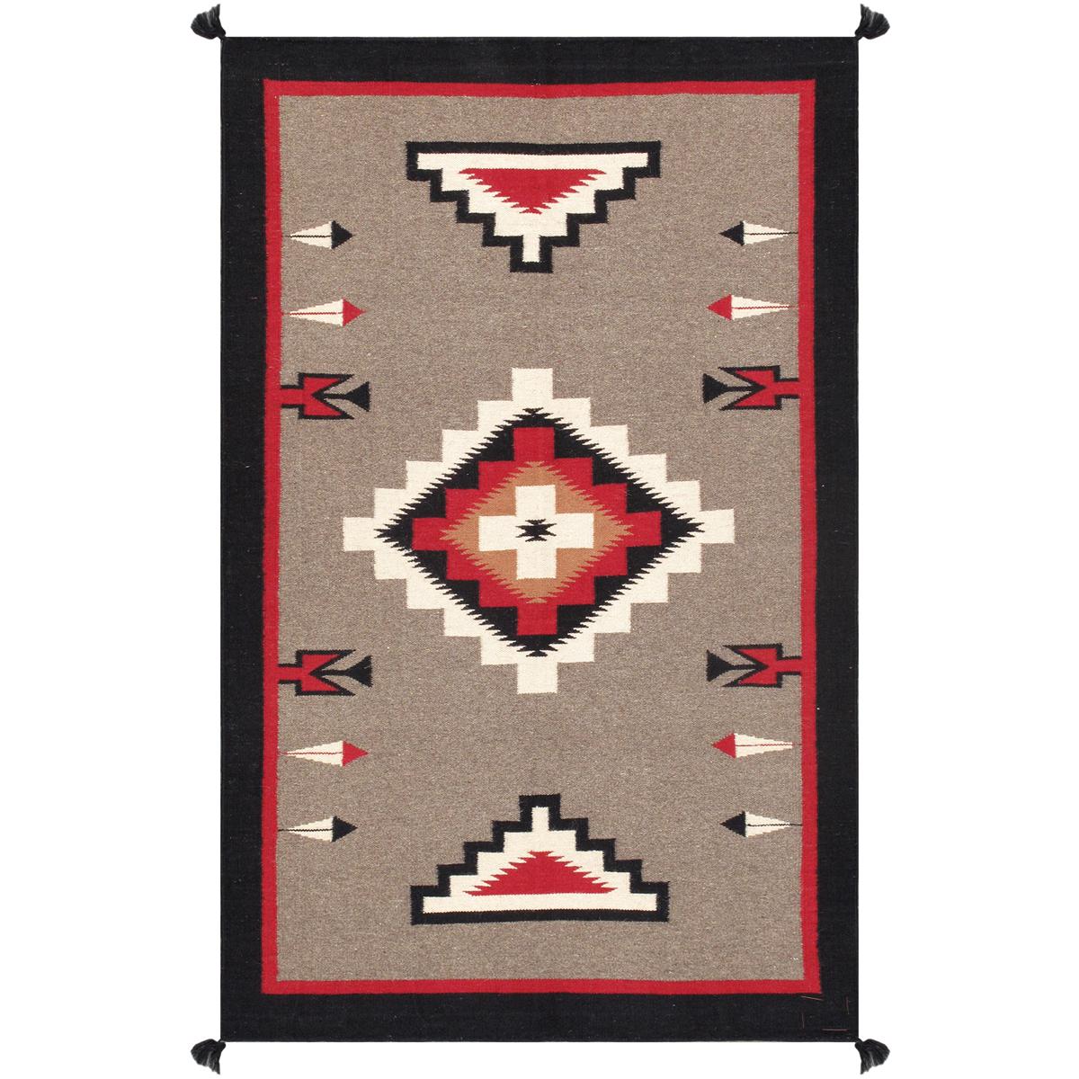 Tuscany Reversible Wool Mocha/Black Area Rug