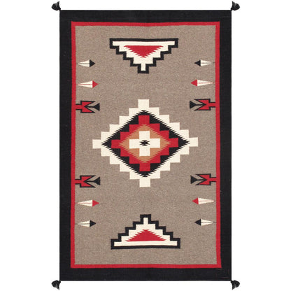 Tuscany Reversible Wool Mocha/Black Area Rug