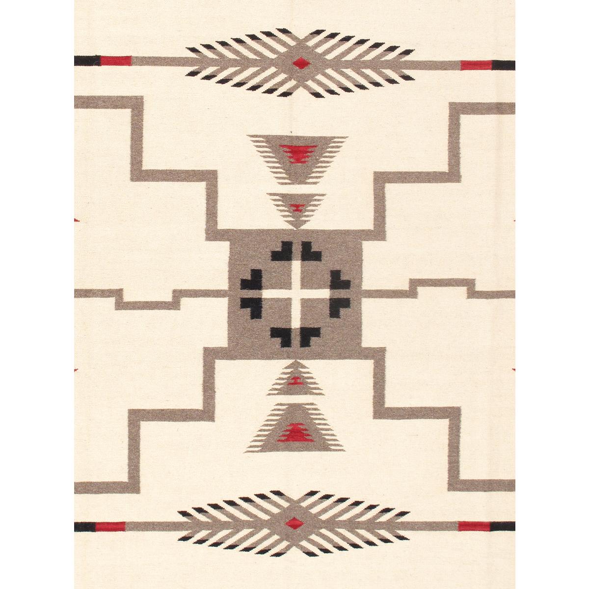 Tuscany Reversible Wool Ivory/Black Area Rug