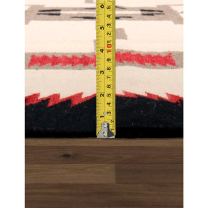 Tuscany Reversible Wool Ivory/Black Area Rug