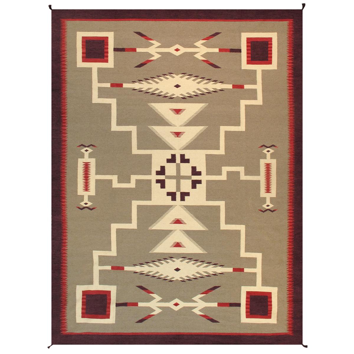 Tuscany Reversible Wool Light Brown/Purple Area Rug