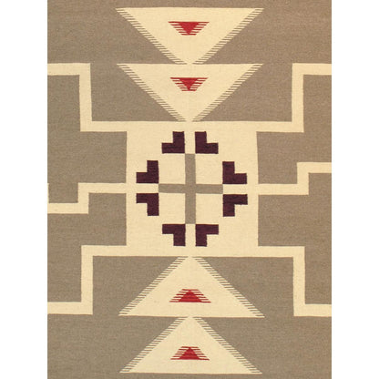 Tuscany Reversible Wool Light Brown/Purple Area Rug
