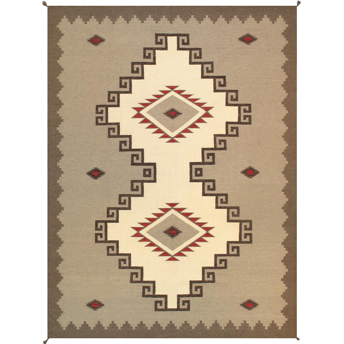 Tuscany Reversible Wool Light Brown/Mocha Area Rug