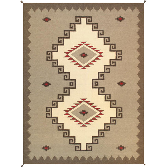 Tuscany Reversible Wool Light Brown/Mocha Area Rug