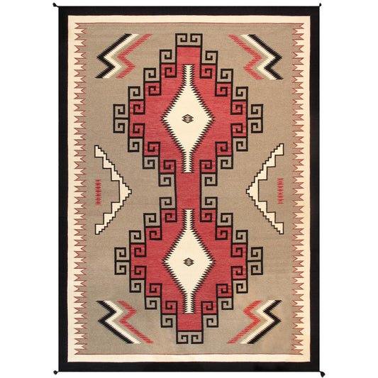 Tuscany Reversible Wool Mocha/Ivory Area Rug