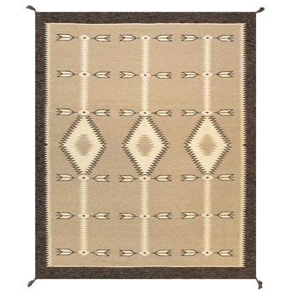 Tuscany Reversible Wool Taupe/Charcoal Area Rug