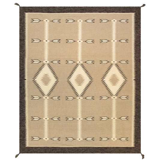 Tuscany Reversible Wool Taupe/Charcoal Area Rug