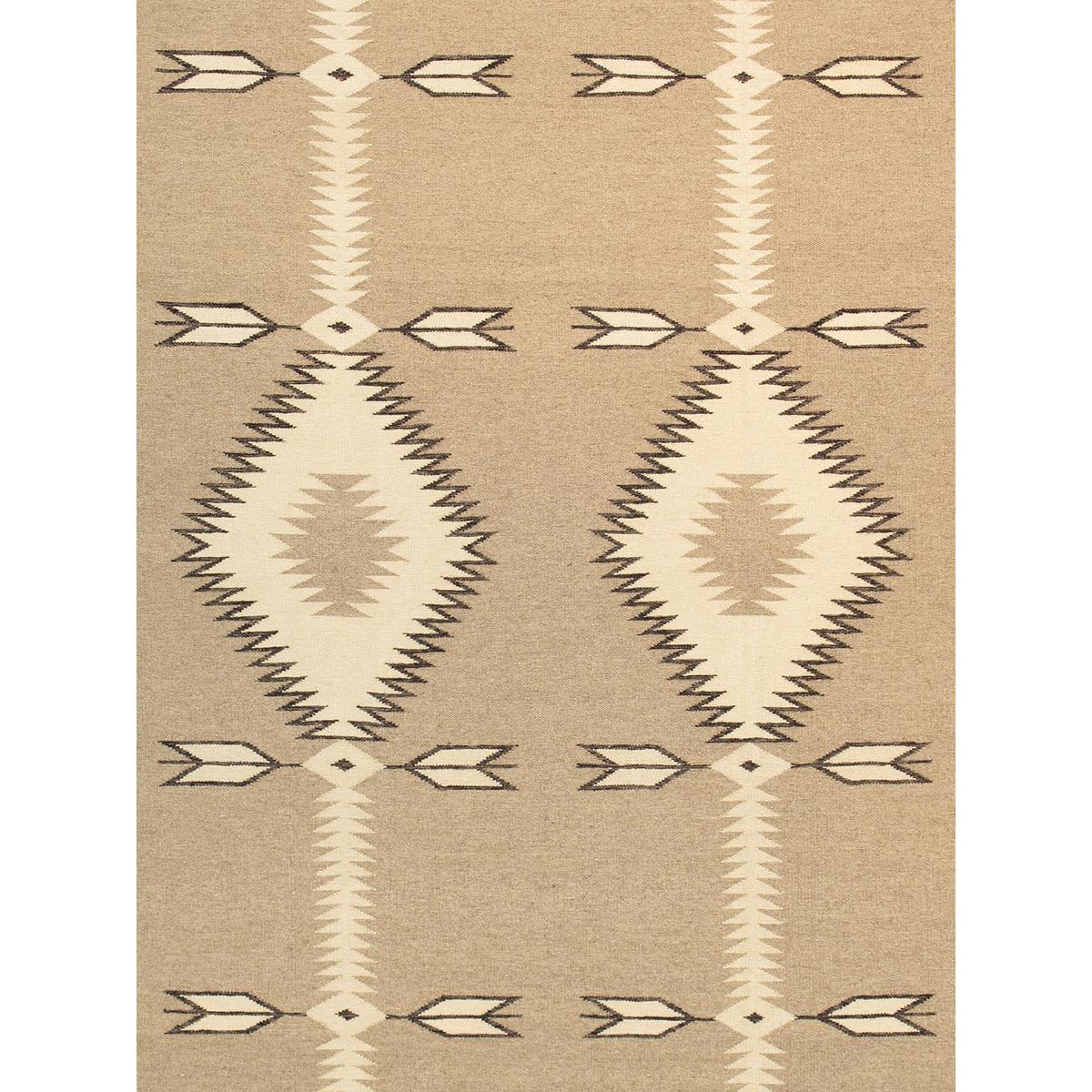 Tuscany Reversible Wool Taupe/Charcoal Area Rug