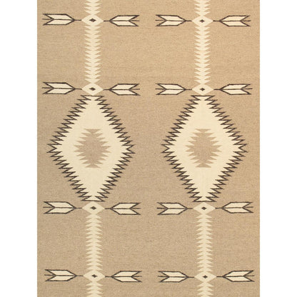 Tuscany Reversible Wool Taupe/Charcoal Area Rug