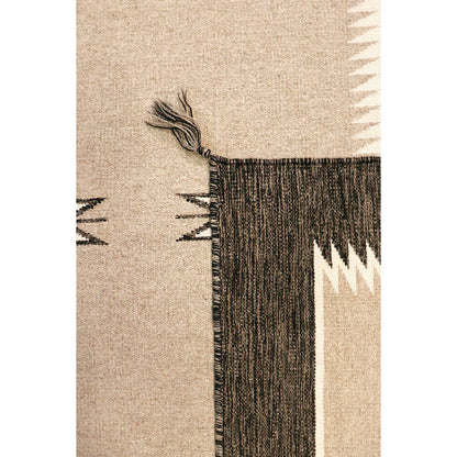 Tuscany Reversible Wool Taupe/Charcoal Area Rug