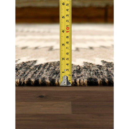 Tuscany Reversible Wool Taupe/Charcoal Area Rug