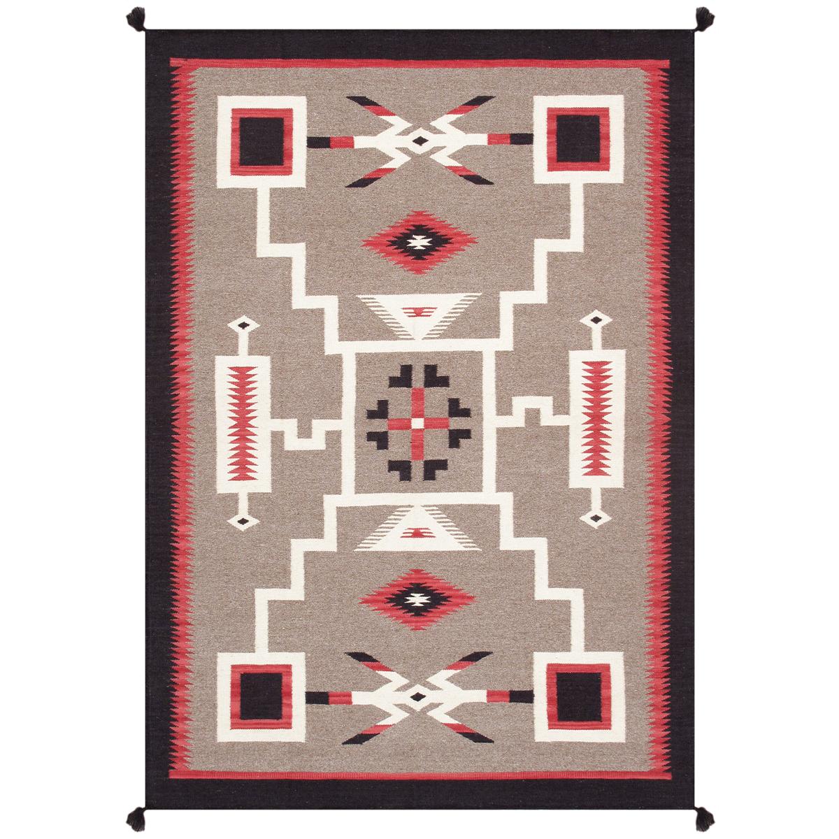 Tuscany Reversible Wool Mocha/Black Area Rug