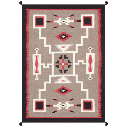 Tuscany Reversible Wool Mocha/Black Area Rug