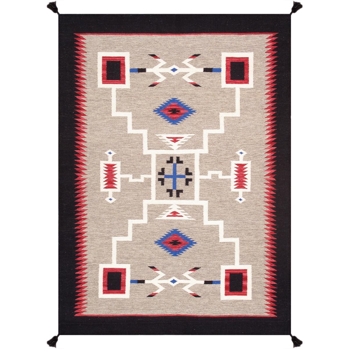 Tuscany Reversible Wool Mocha/Black Area Rug