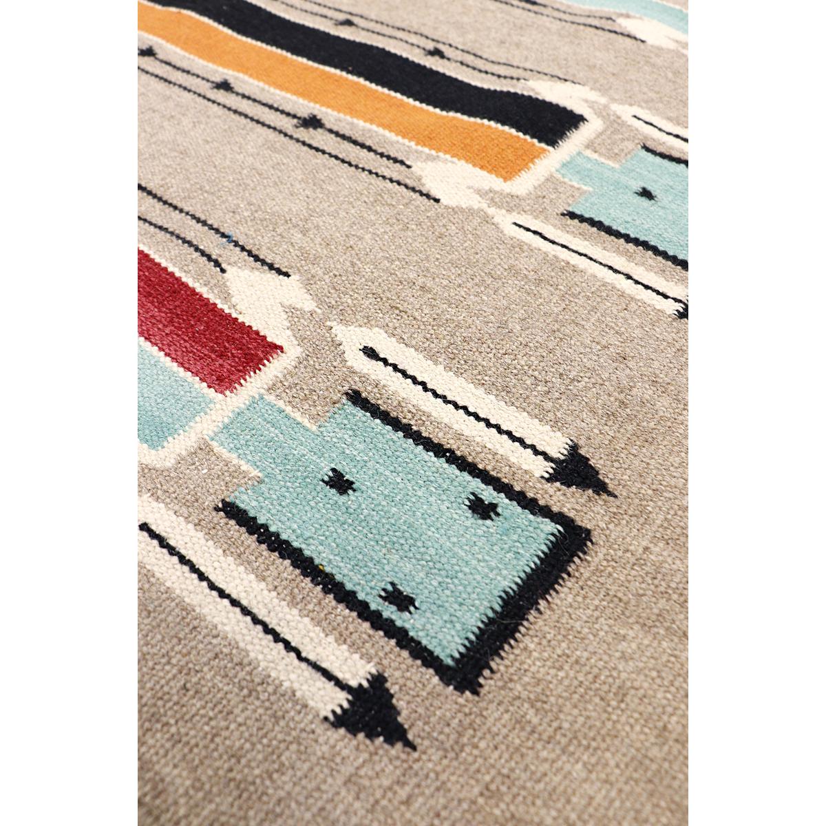 Tuscany Reversible Wool Mocha/MultiColor Area Rug