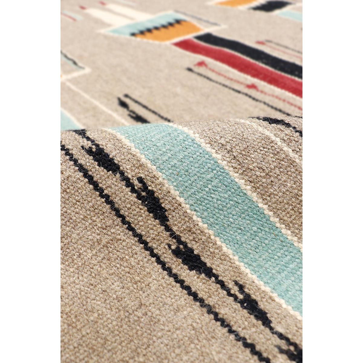 Tuscany Reversible Wool Mocha/MultiColor Area Rug