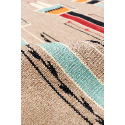 Tuscany Reversible Wool Mocha/MultiColor Area Rug
