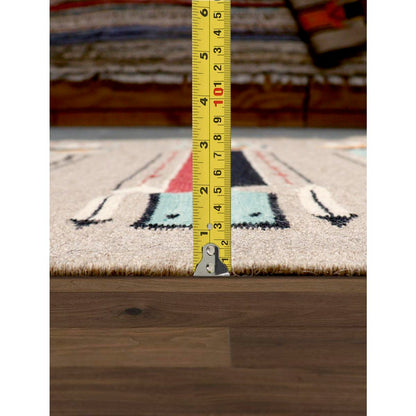 Tuscany Reversible Wool Mocha/MultiColor Area Rug