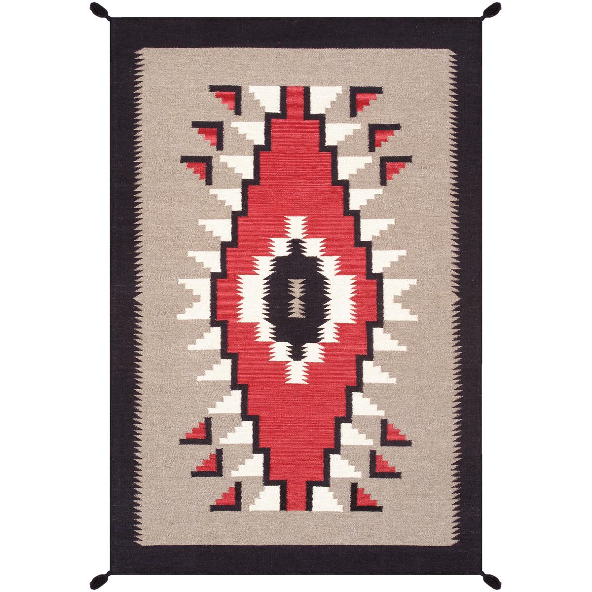 Tuscany Reversible Wool Mocha/Black Area Rug