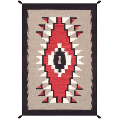 Tuscany Reversible Wool Mocha/Black Area Rug