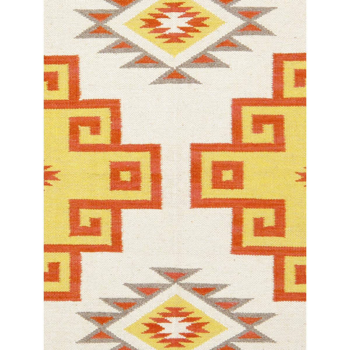Tuscany Reversible Wool Yellow/Mocha Area Rug