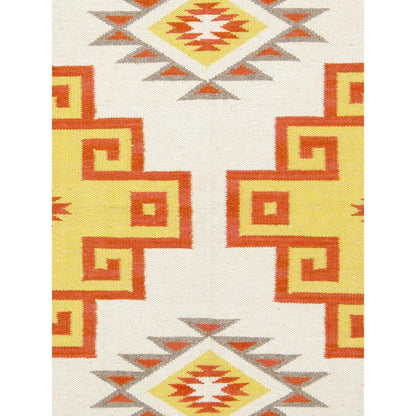 Tuscany Reversible Wool Yellow/Mocha Area Rug