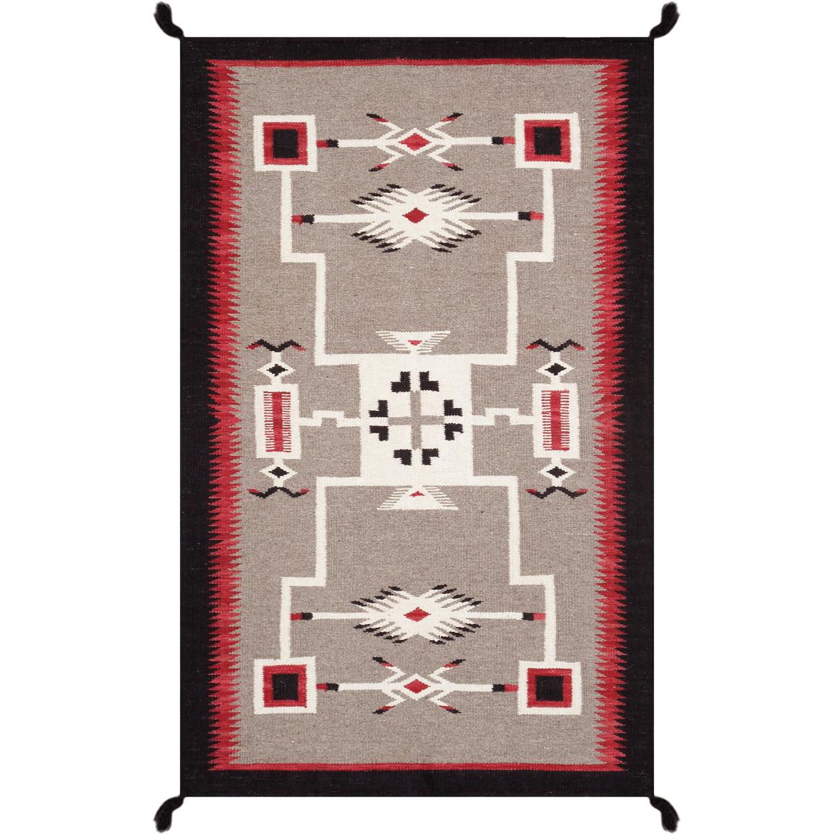 Tuscany Reversible Wool Mocha/Black Area Rug