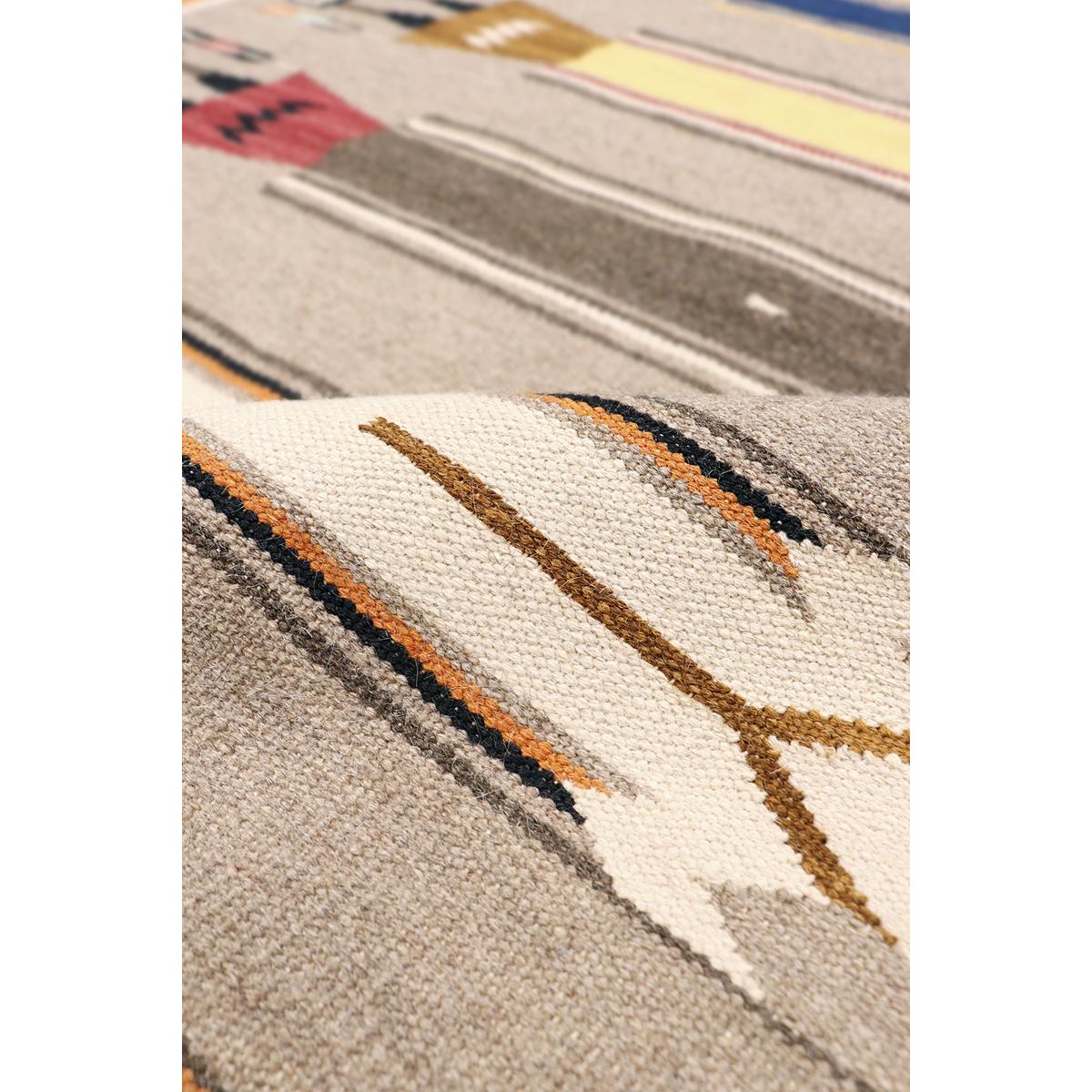 Tuscany Reversible Wool Mocha/MultiColor Area Rug