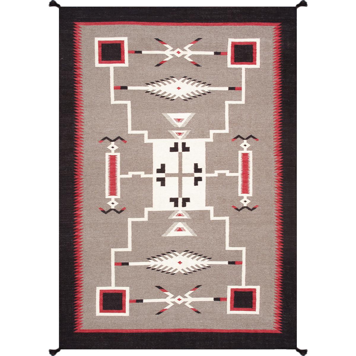 Tuscany Reversible Wool Mocha/Black Area Rug