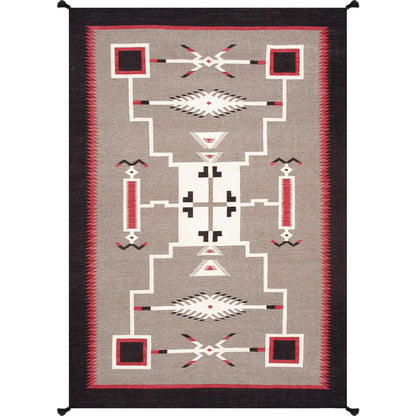 Tuscany Reversible Wool Mocha/Black Area Rug