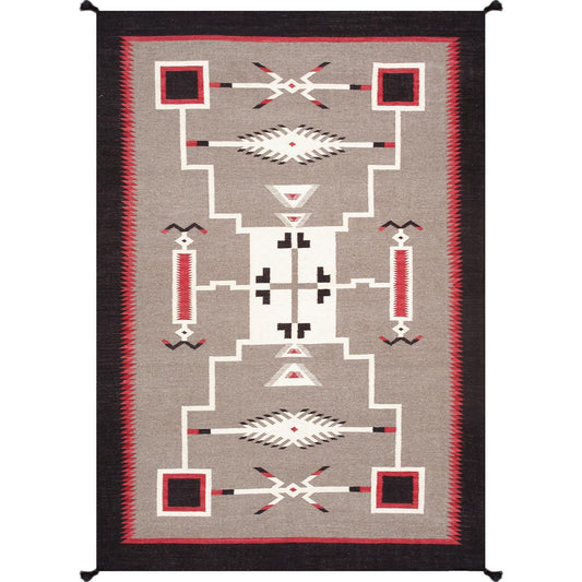 Tuscany Reversible Wool Mocha/Black Area Rug