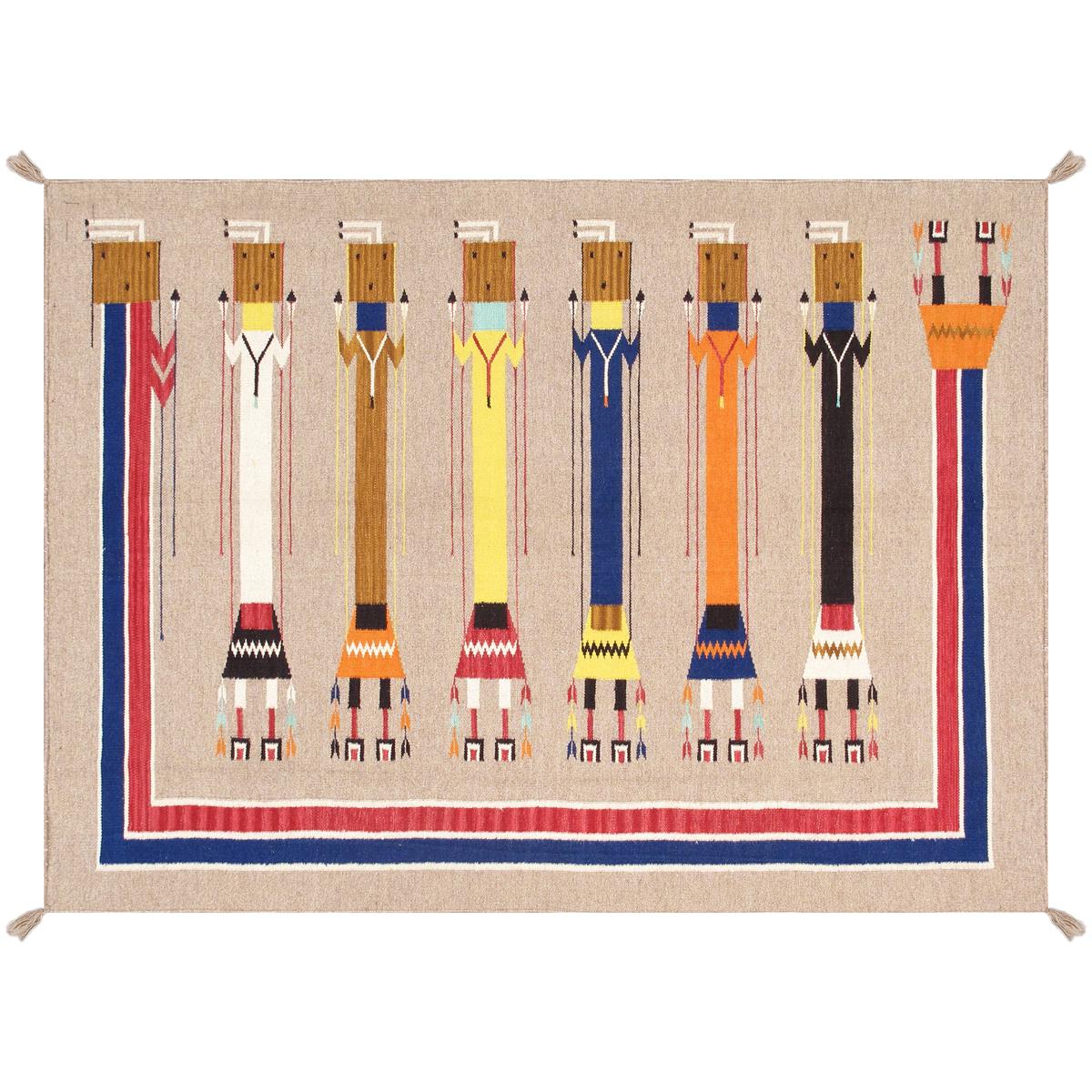 Tuscany Reversible Wool Mocha/MultiColor Area Rug