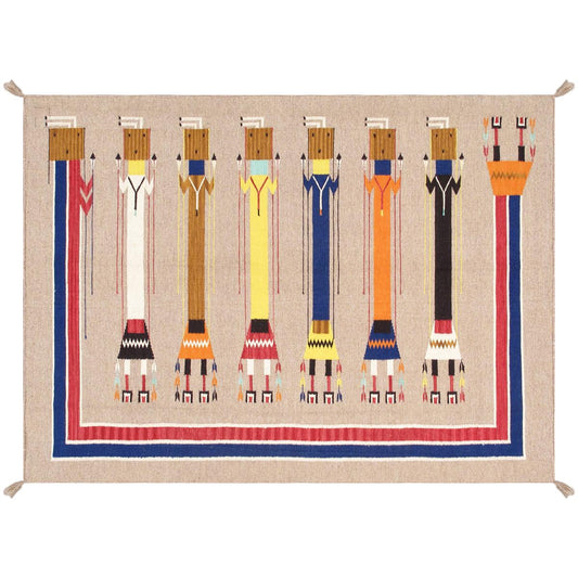 Tuscany Reversible Wool Mocha/MultiColor Area Rug