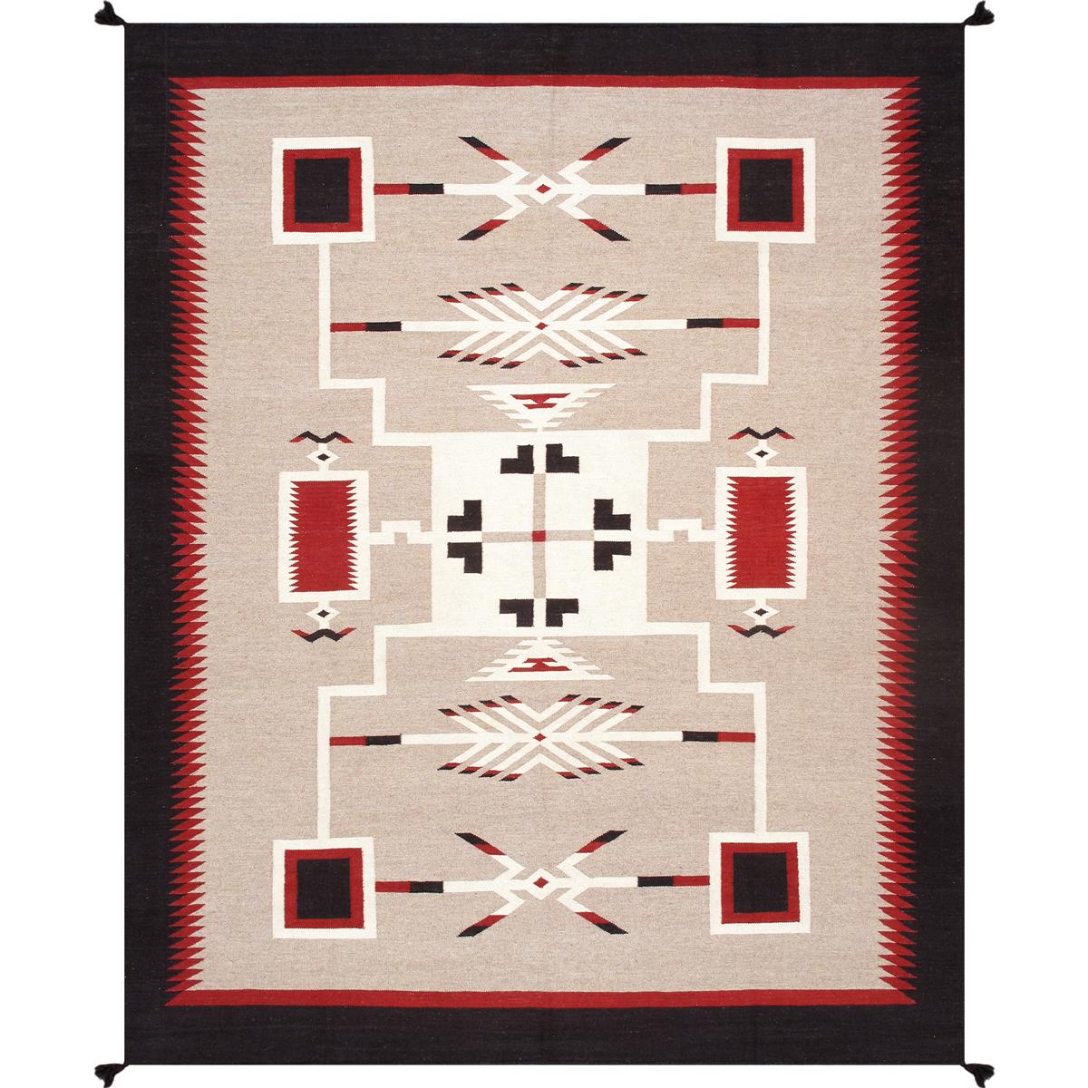 Tuscany Reversible Wool Mocha/Black Area Rug